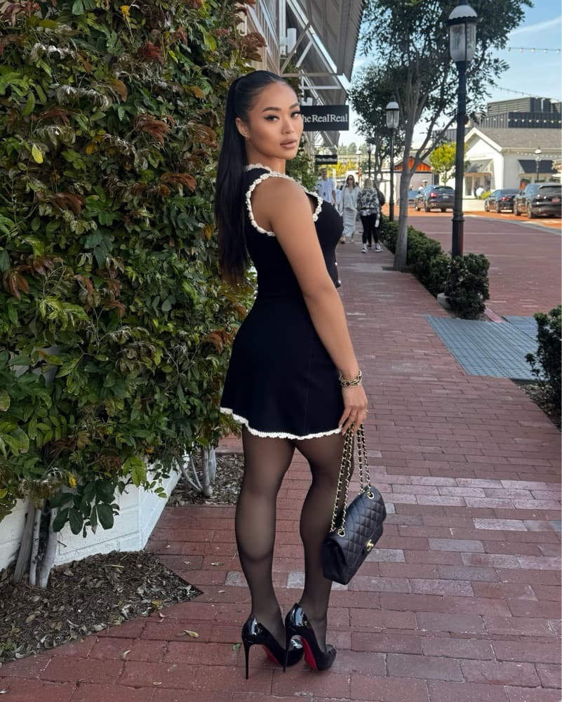 Chic Black 2 Pieces Skirt Set - Image 2