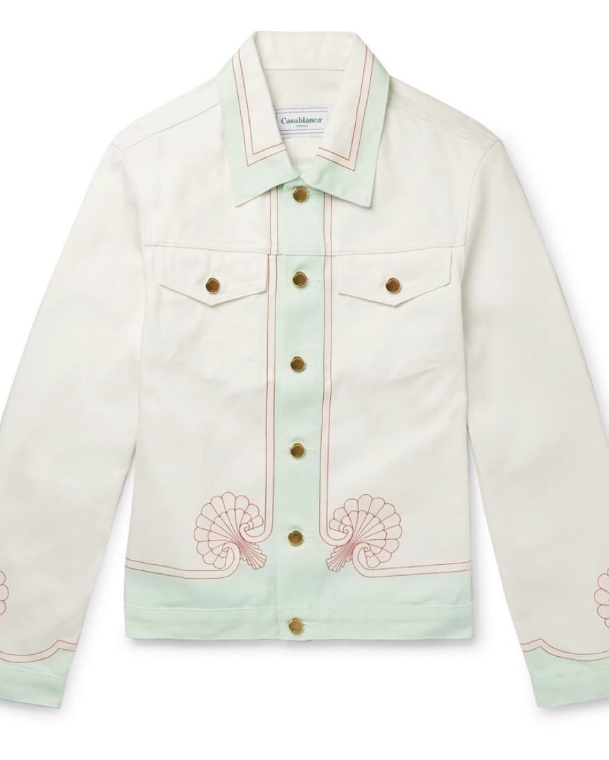 Casablanca White Denim Jacket - Image 3