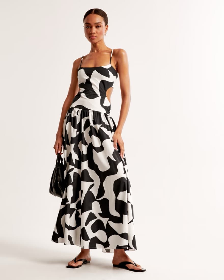 Abercrombie Black And White Cutout Dress - Image 2