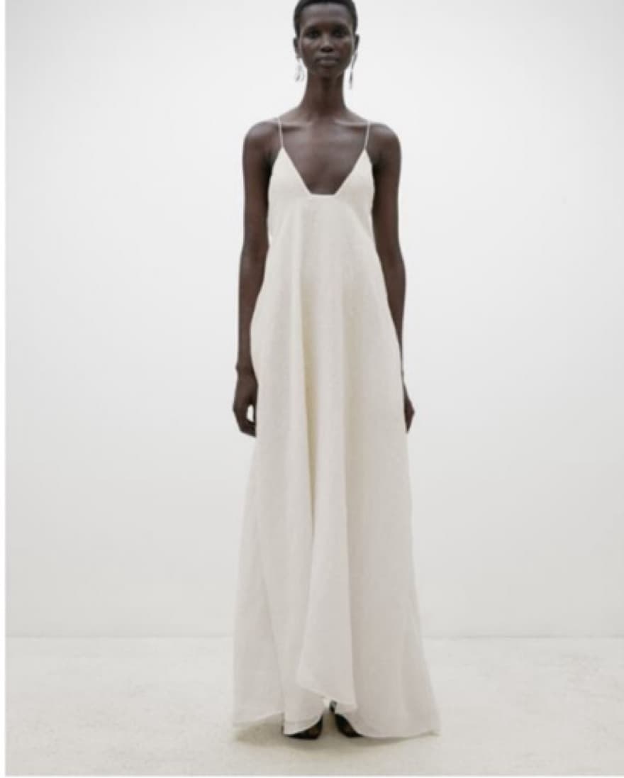 de la vali mini dress LOLA IN IVORY TWILL – OFFICIAL Color:WHITE PRINT Croissant Long women_led Prom Dresses Black Girls