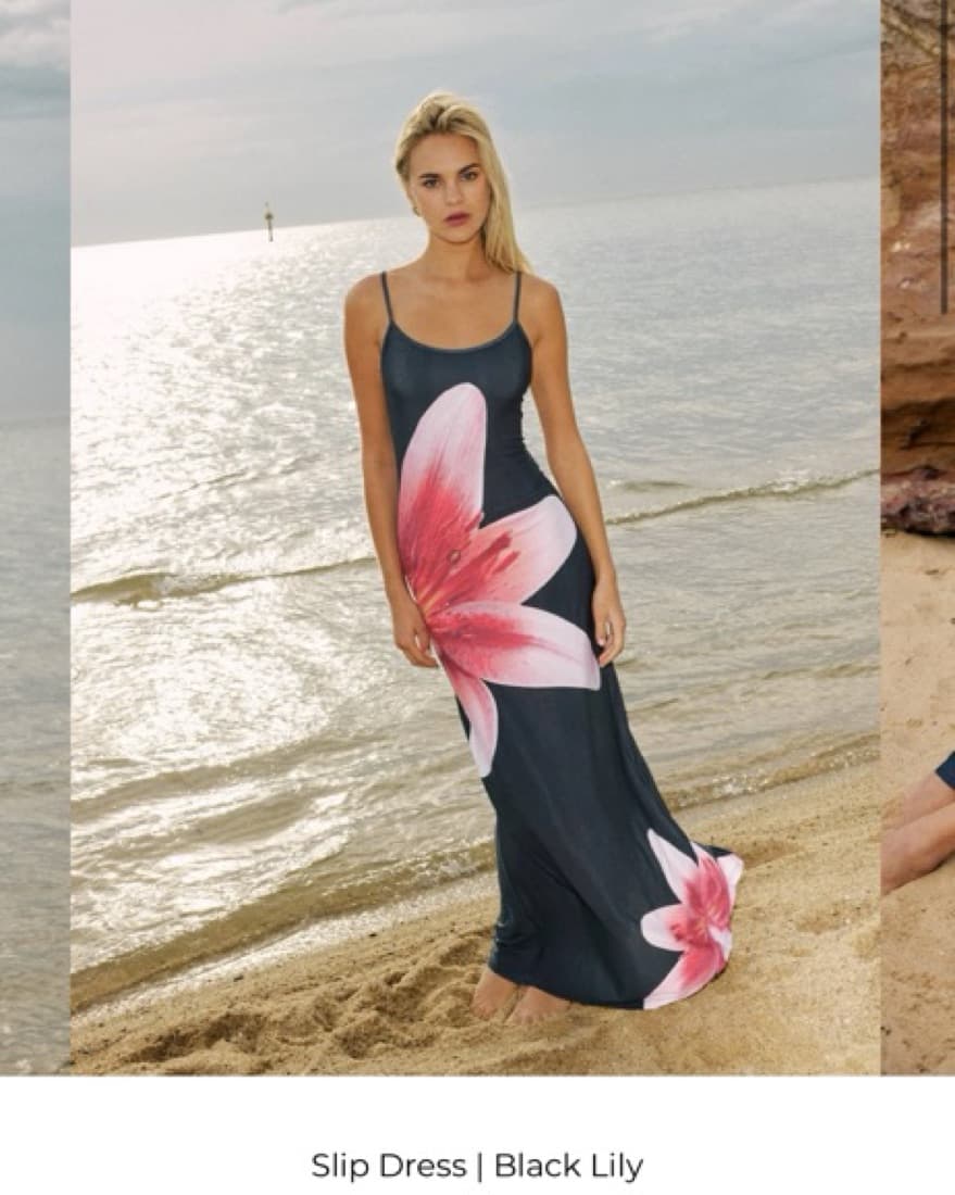 With Harper Lu Black Maxi Slip Dress - Image 1