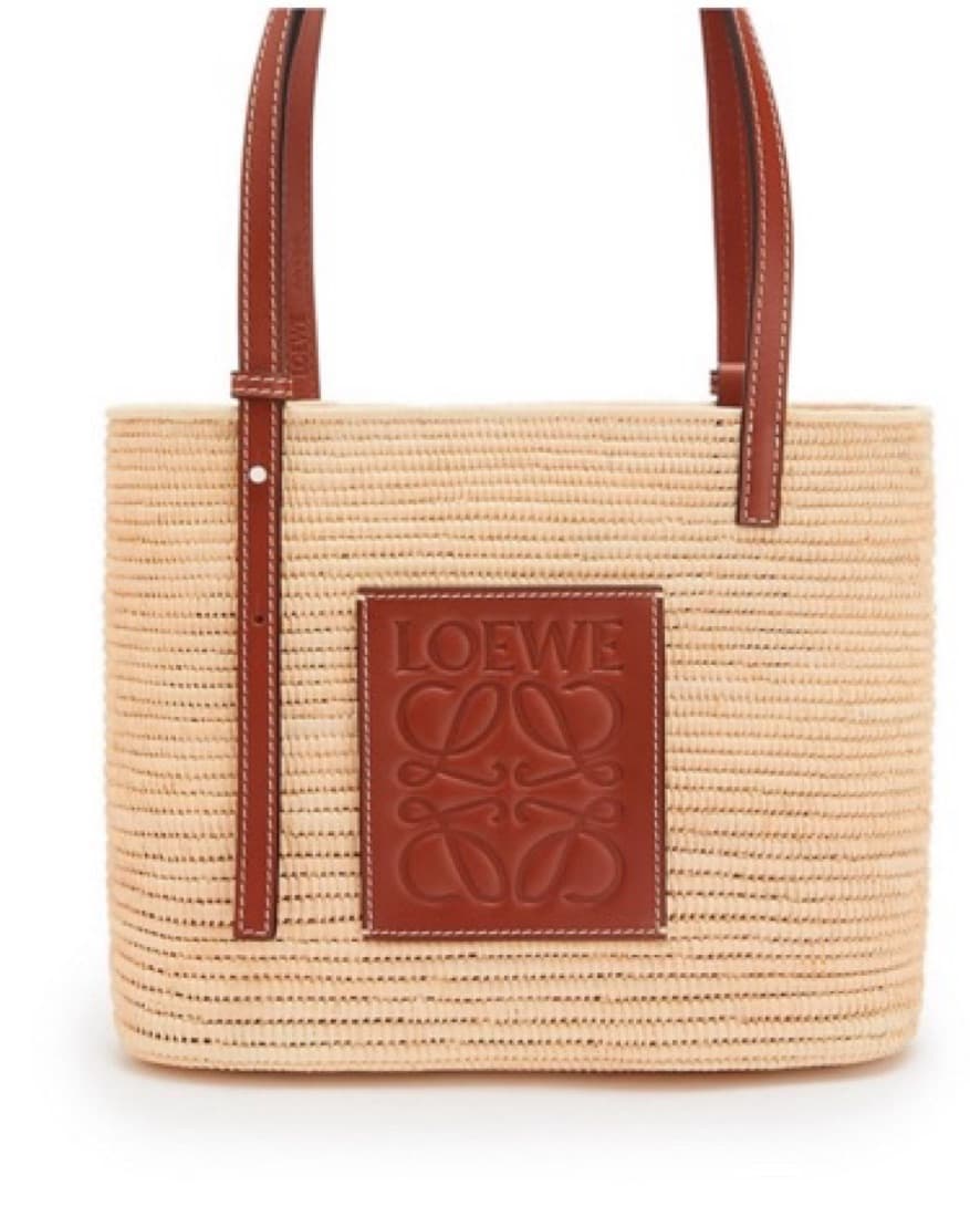 Loewe small square raffia Bag - Image 2