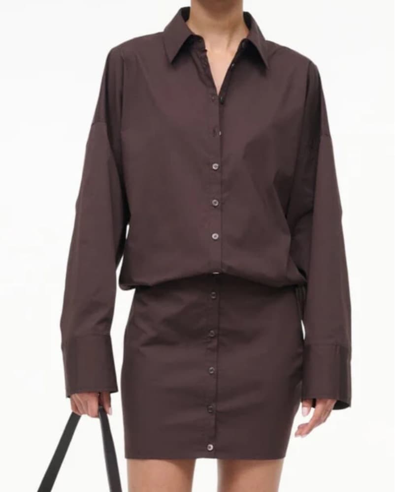 Staud Cynthia Dress Earth - Image 1