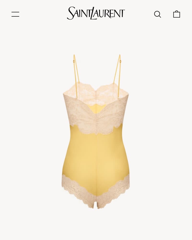 YSL Lace Silk Romper  - Image 3