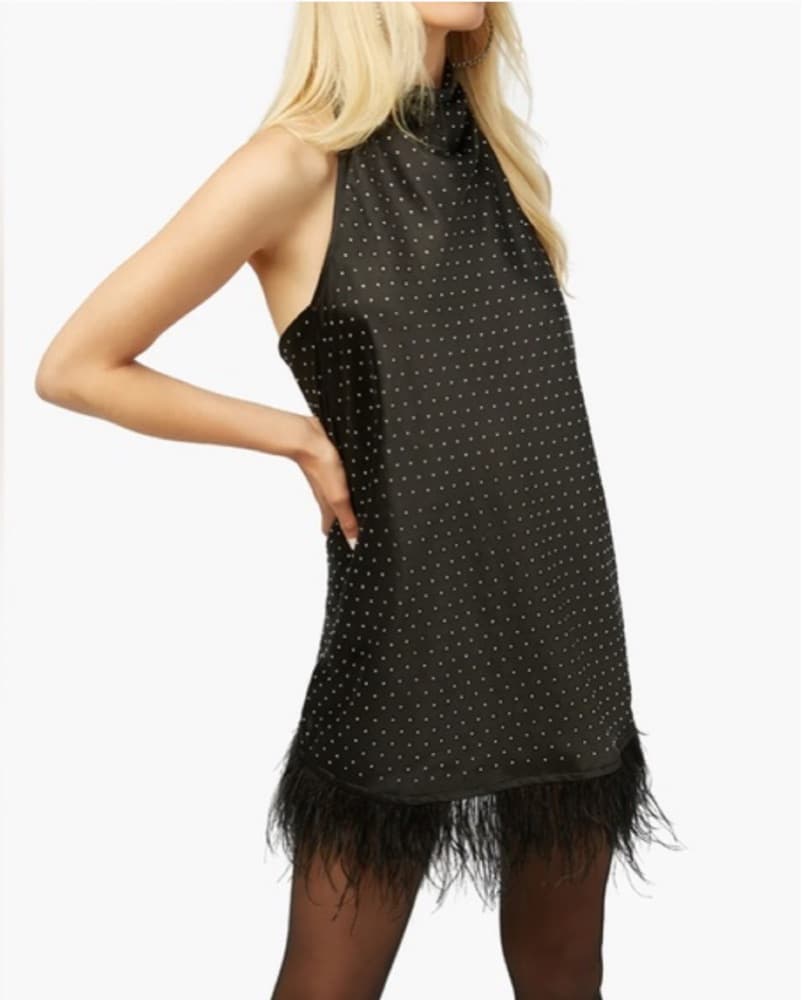 Good For NYE! Feather Sparkly Dress  - Image 1