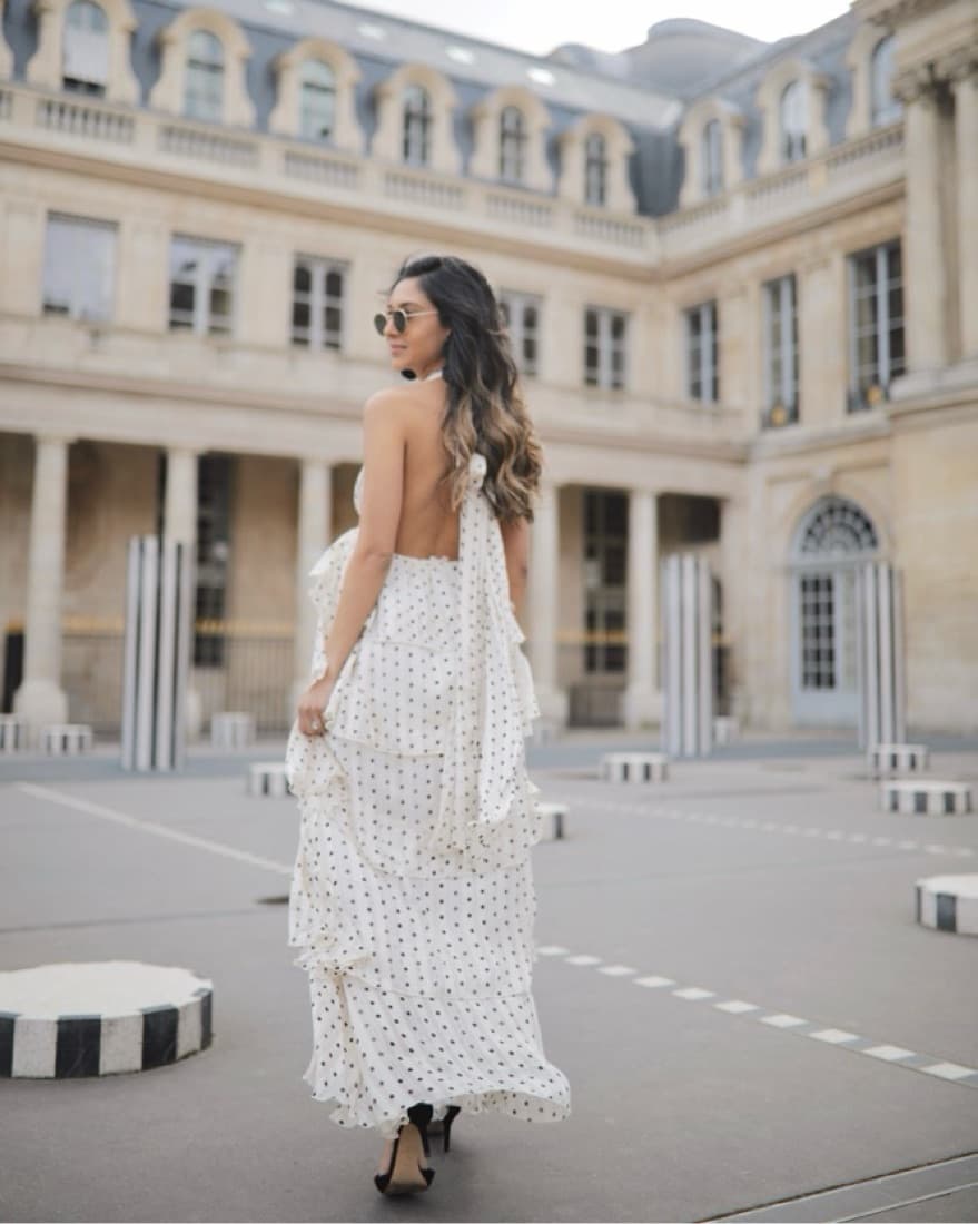 Elegant Polka Dot Maxi Dress - Image 2