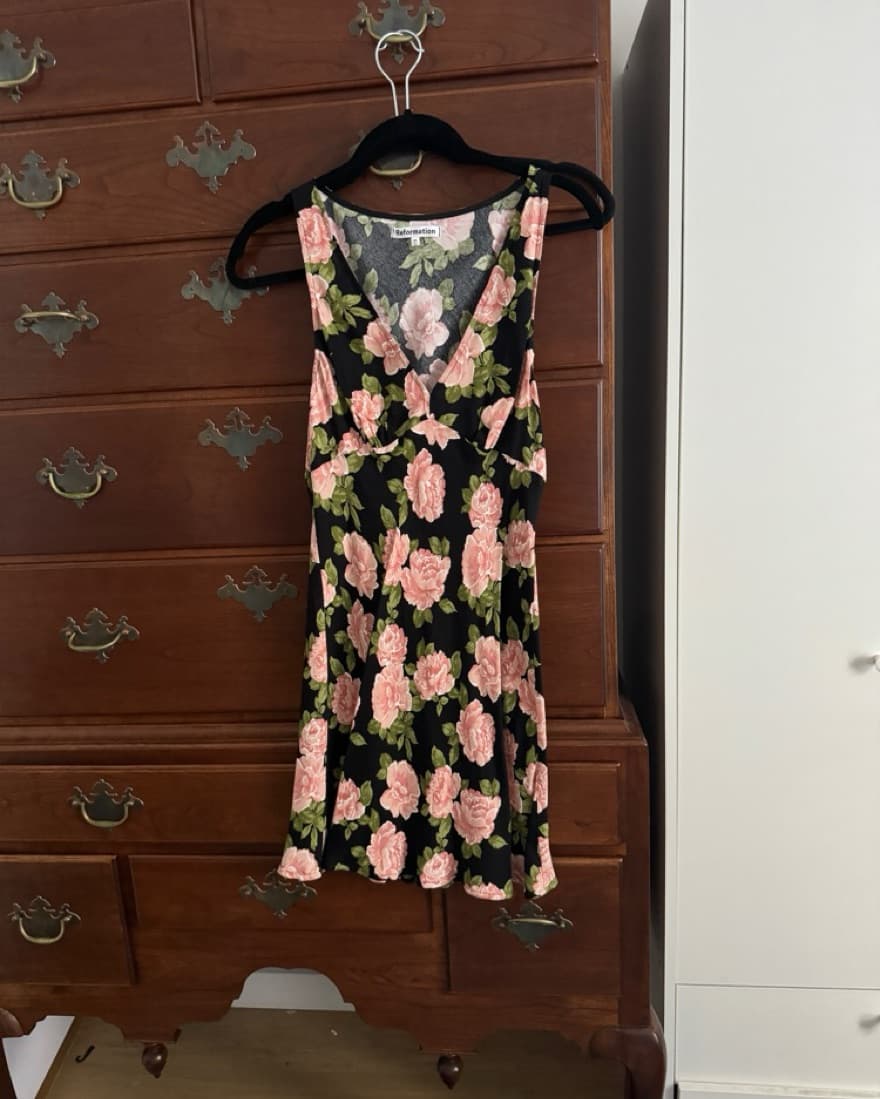 Reformation Floral Mini Dress - Image 3