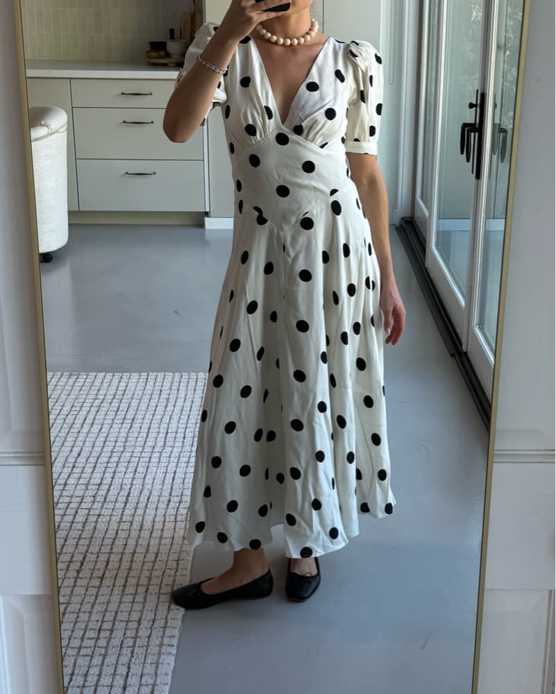 Reformation naira Dress ivory  - Image 2