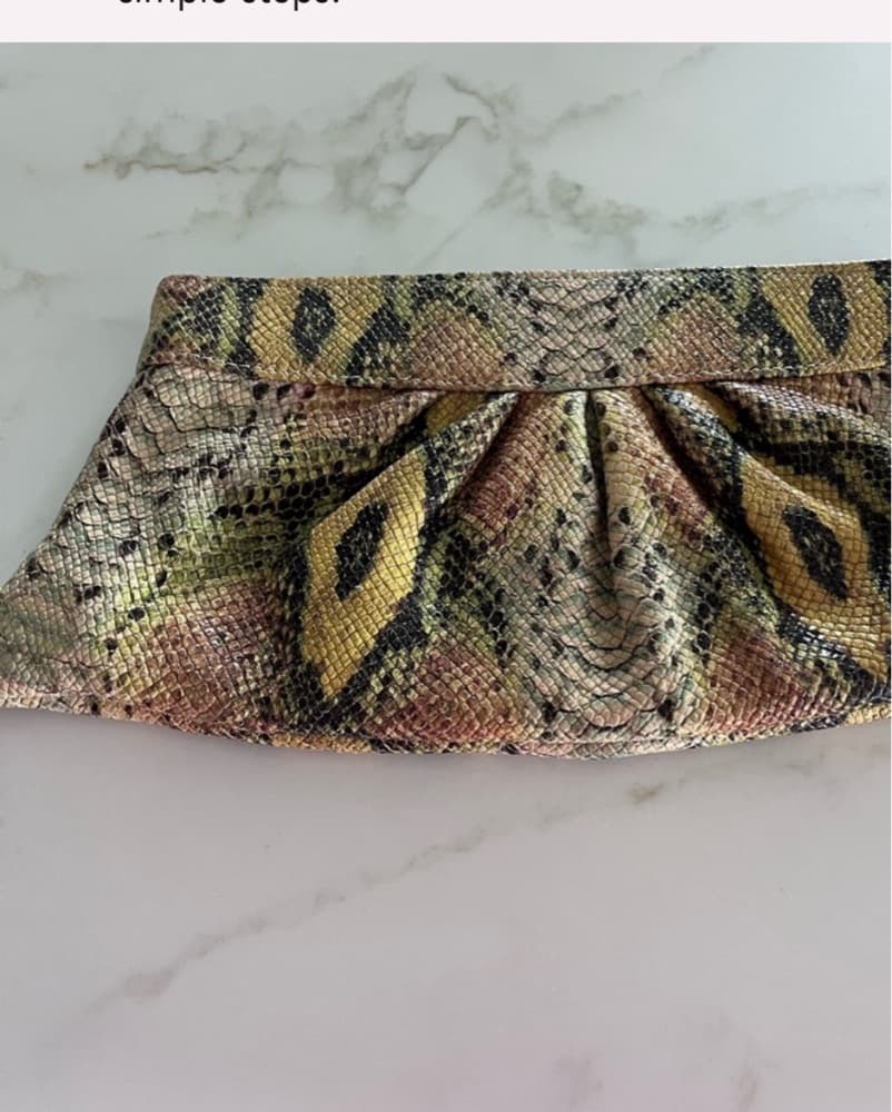 Snakeskin Clutch - Image 3