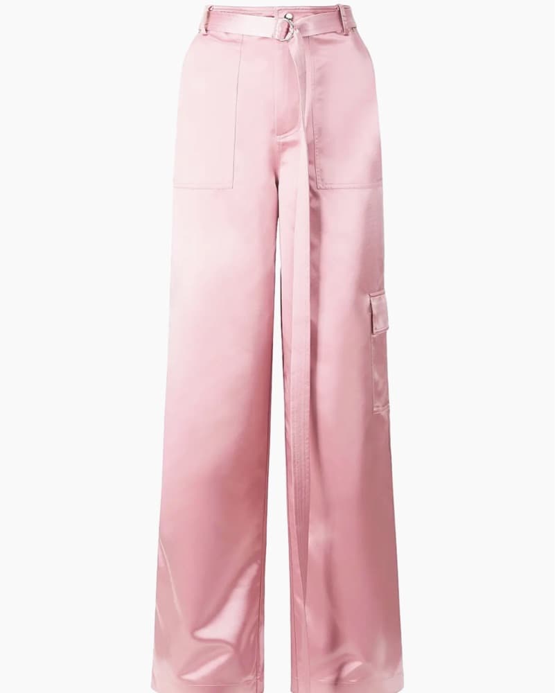 STAUD Satin Rose Pants - Image 2