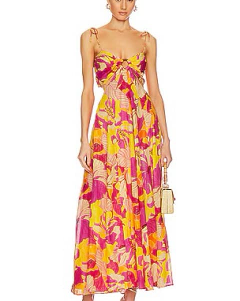 Floral open back dress - Image 1