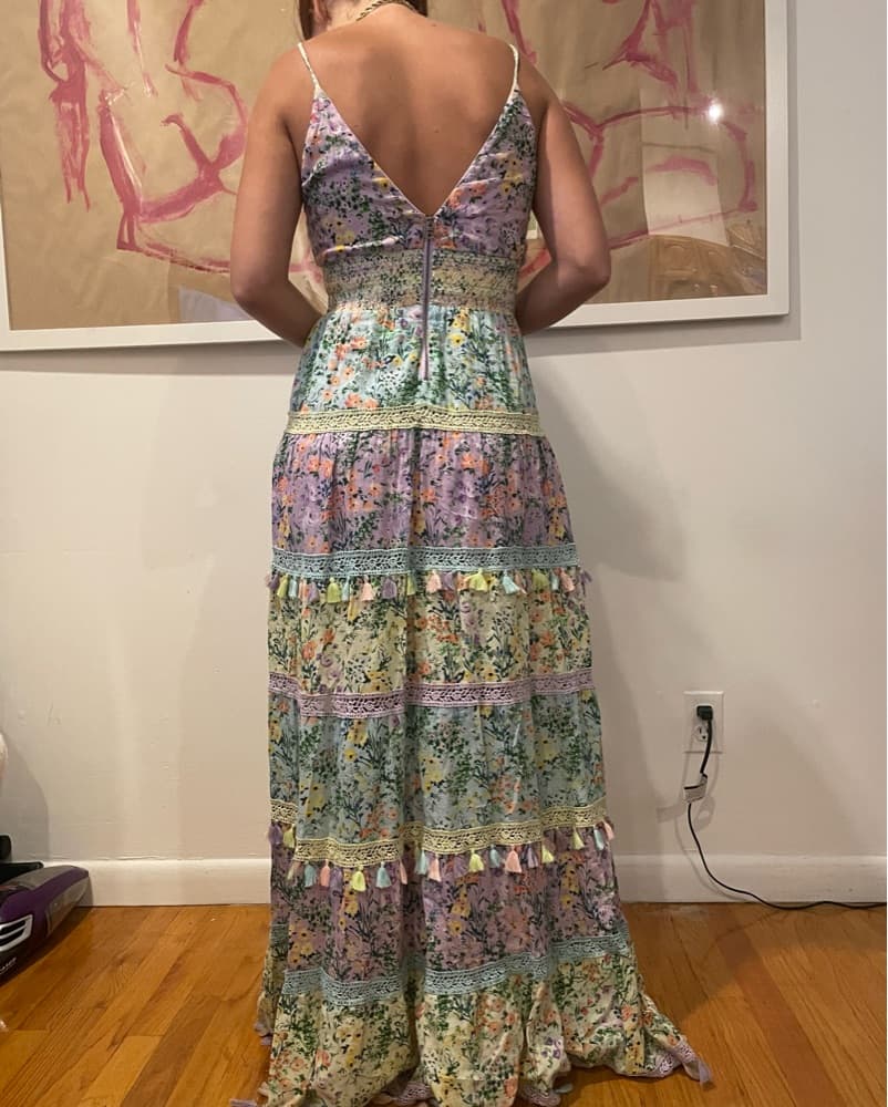 Alice And Olivia Karolina Tie Front Maxi - Image 3