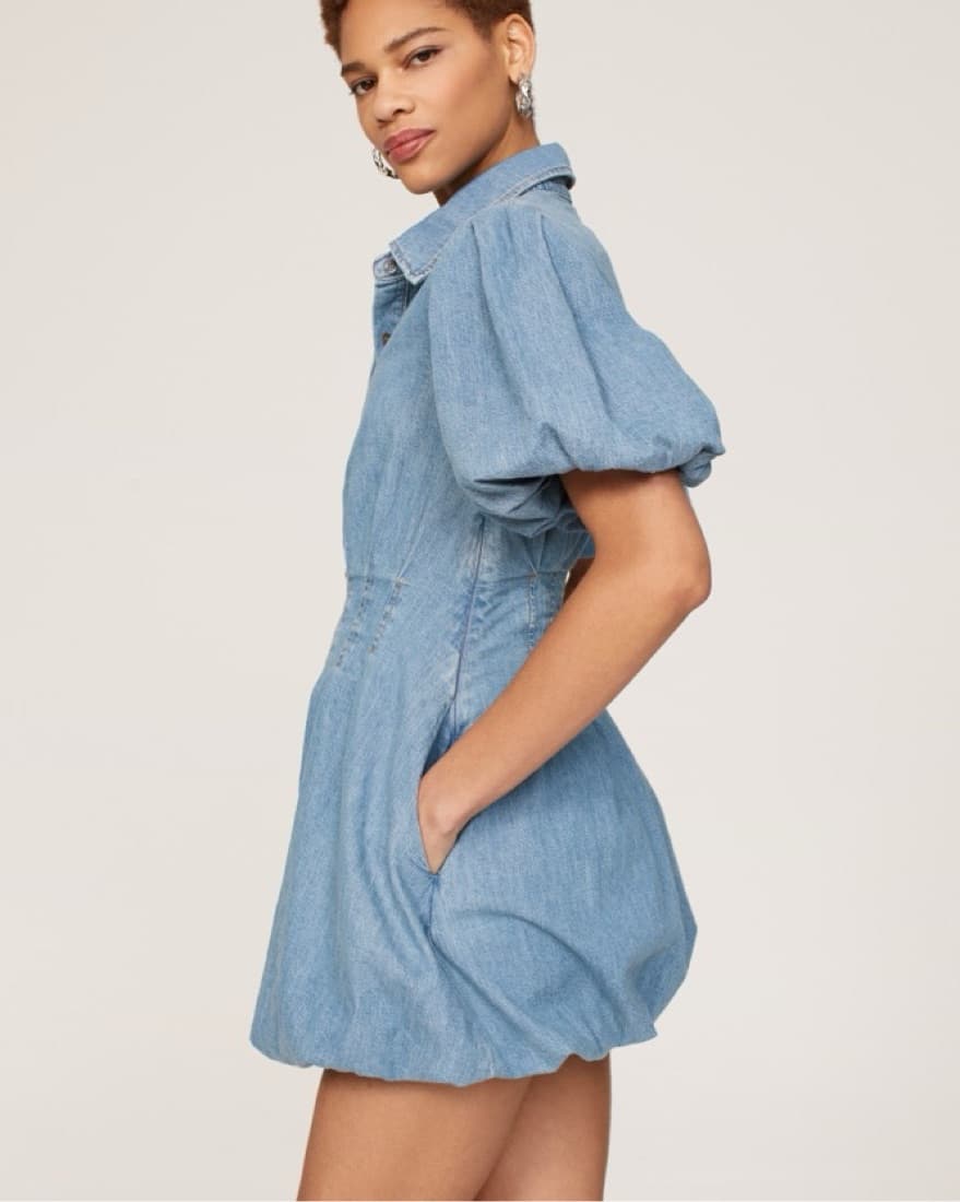 SIMKHAI Ciara Denim Dress - Image 2