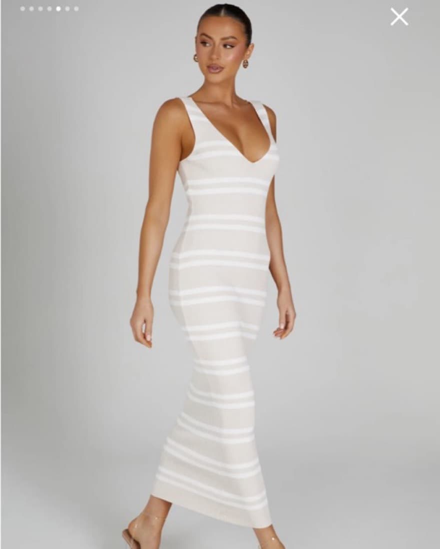 Henrietta Stripe Knit Maxi Dress - Image 4