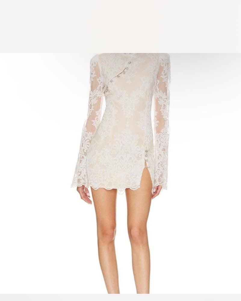 Stone Cold Fox - Allure Lace White Dress - Image 1