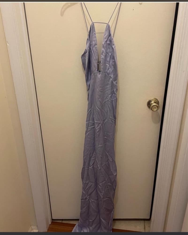 L’academie Satin Lavender Gown L - Image 4