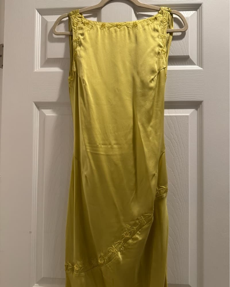 Yellow The Label Nina Silk Dress - Image 2