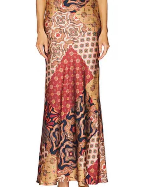 MISA LA Sierra Skirt - Surreal Patchwork - Image 2