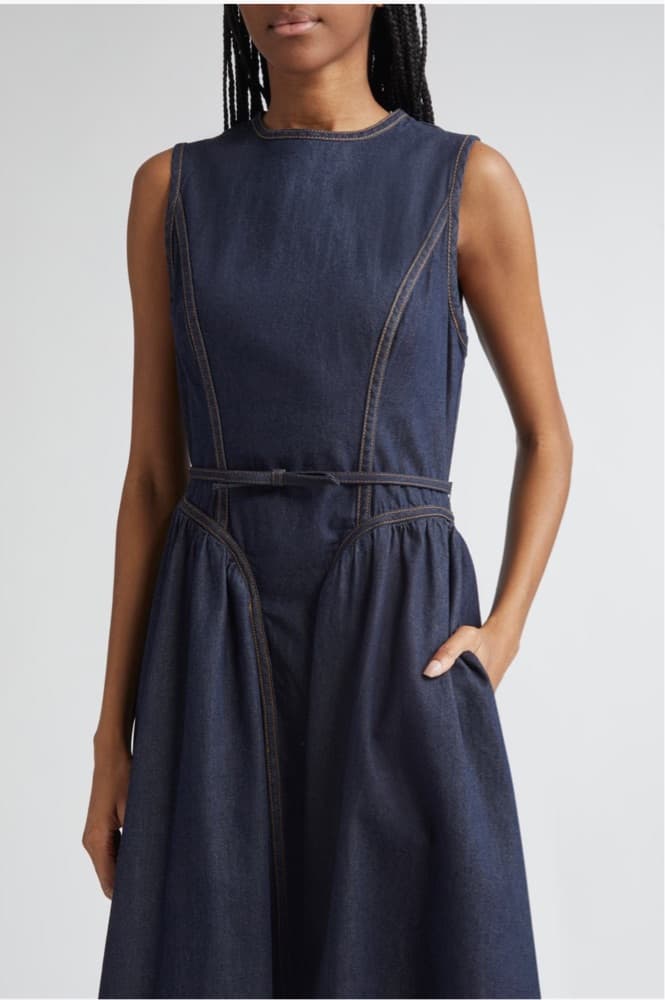 Zimmermann DENIM Night Ski Belt Midi Dre - Image 4