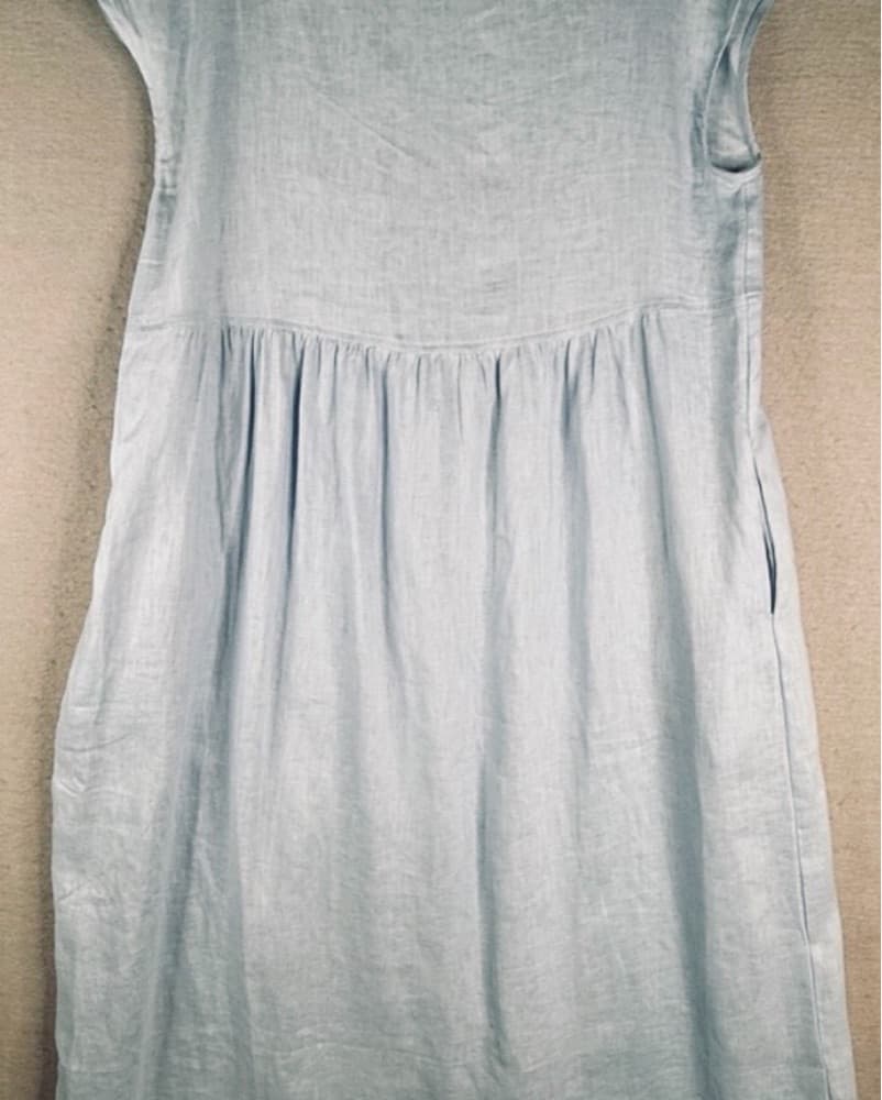 Lintico Joan cap sleeve linen dress - Image 2