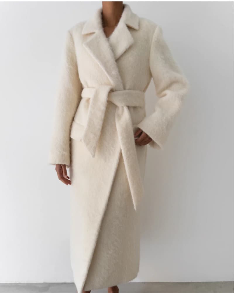 Almada Label White Cream Coat S  - Image 4