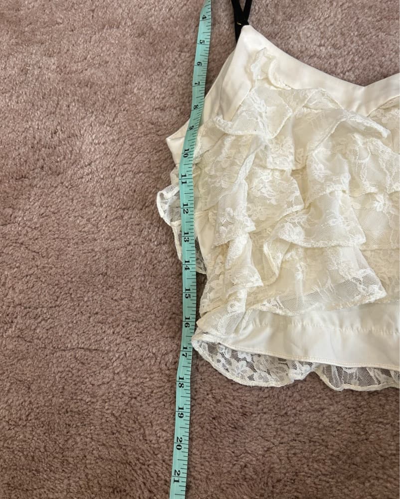 Loveshackfancy Malt Lace Cropped tank  - Image 4
