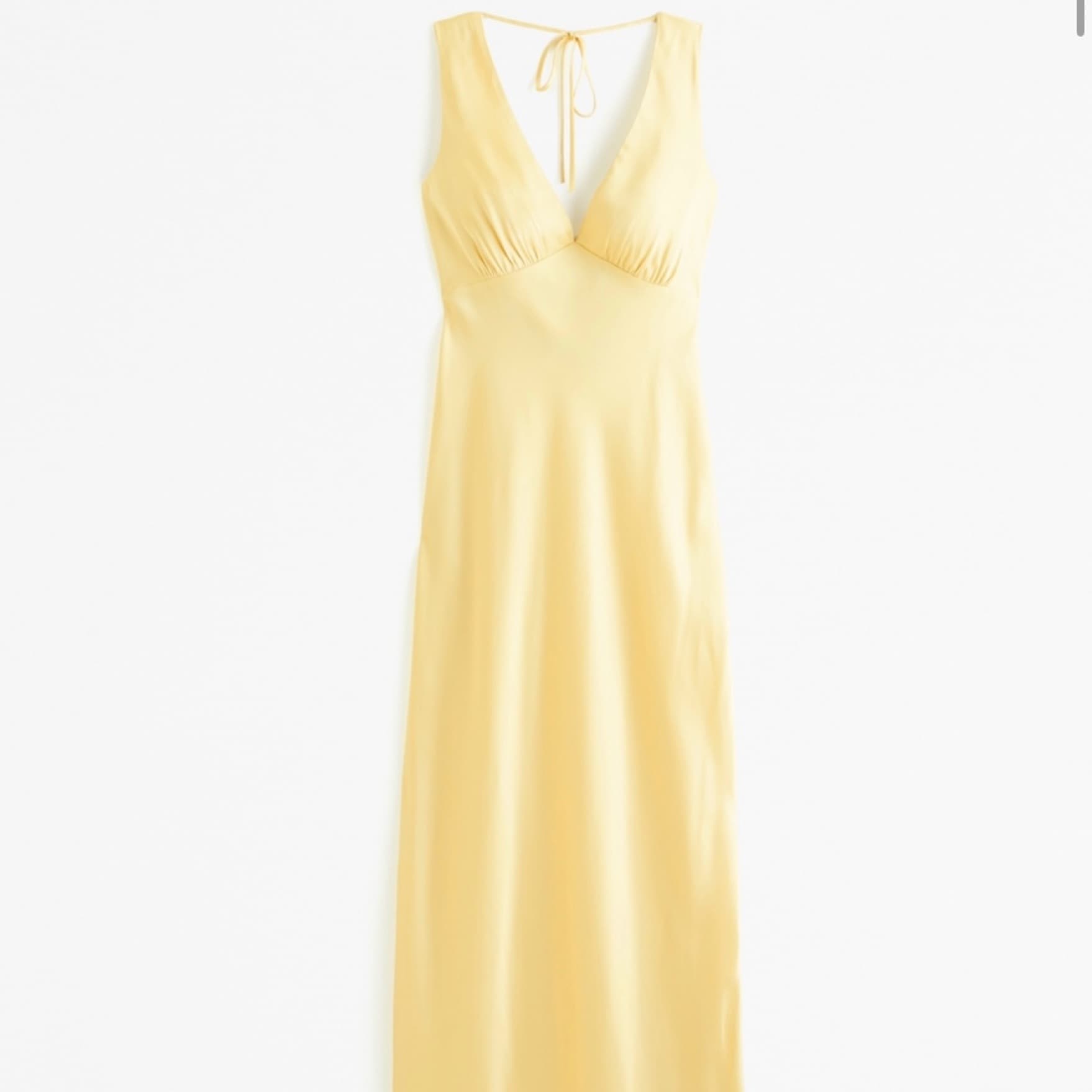 Abercrombie Yellow Silk Dress - Image 1