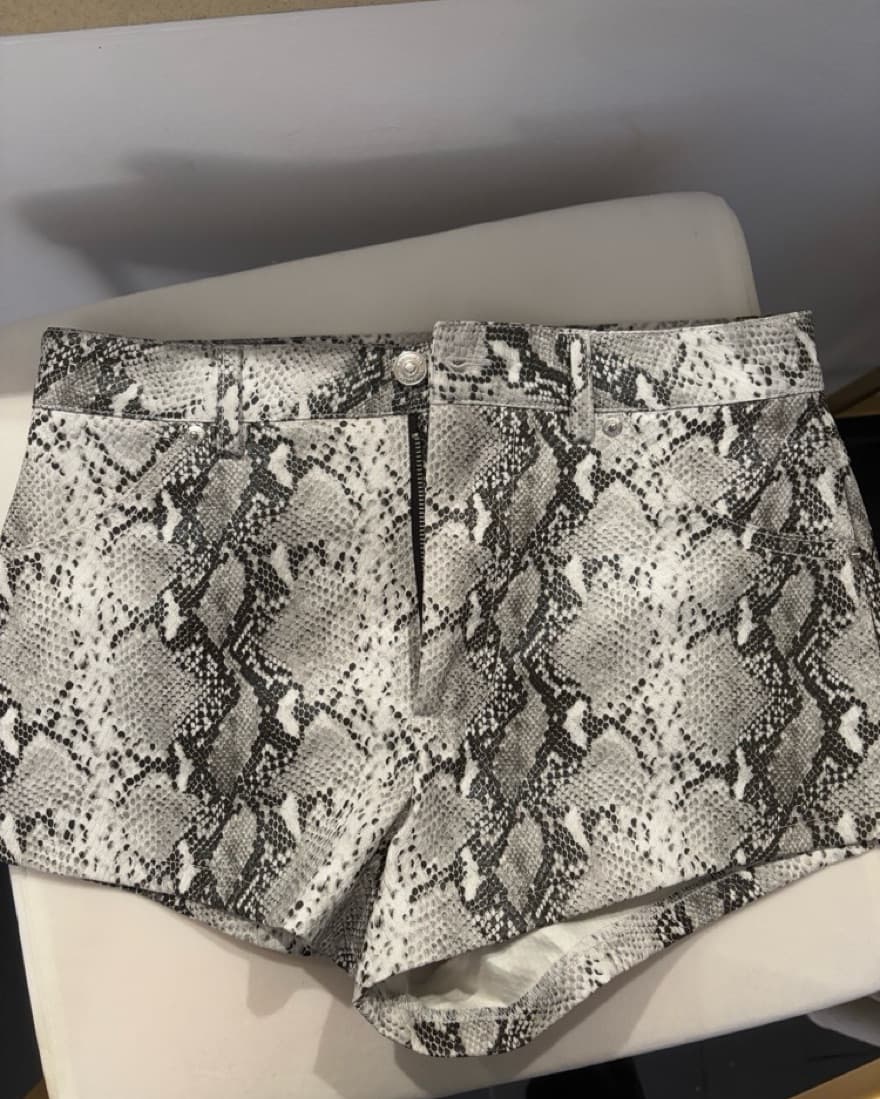 Snake Skin Mini Shorts - Image 1