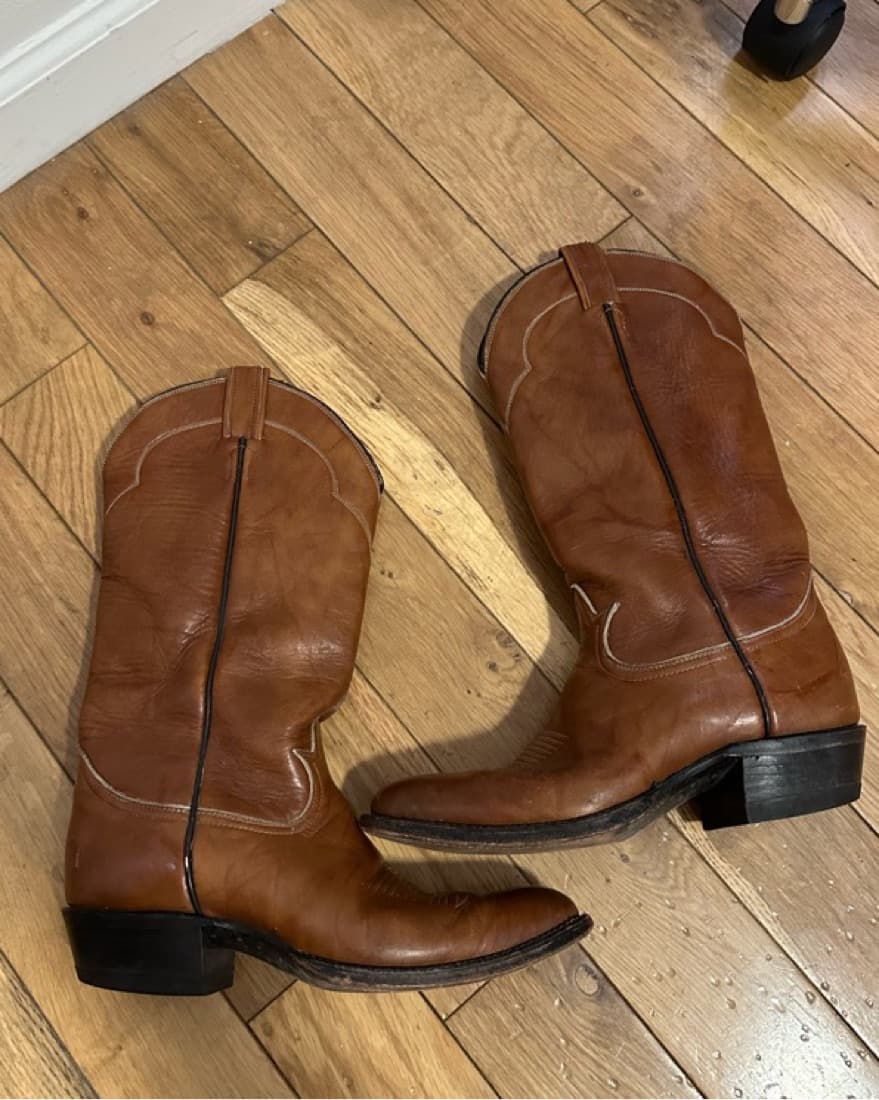 Vintage Tomy Lama Cowboy Boots - Image 2