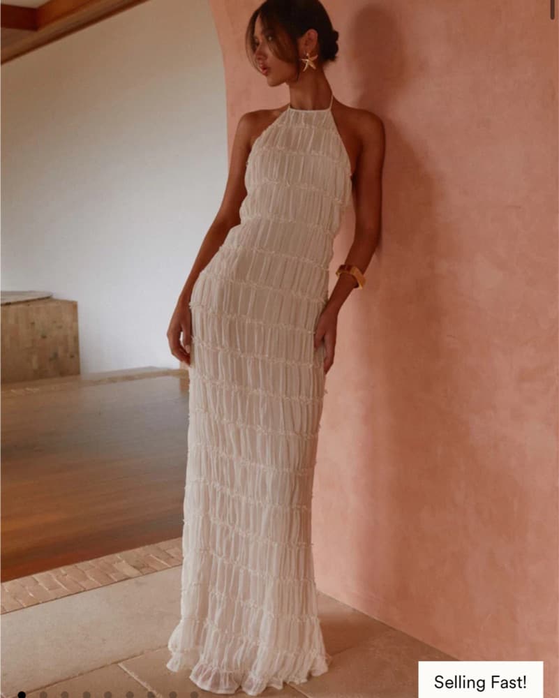 Pepper Mayo Aullie Maxi Dress - Ivory - Image 1