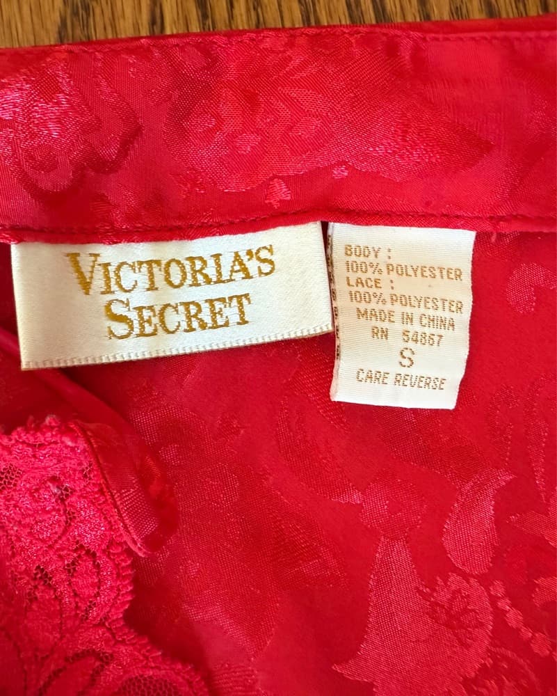 Victorias Secret Gold Label Red Cami Top - Image 3