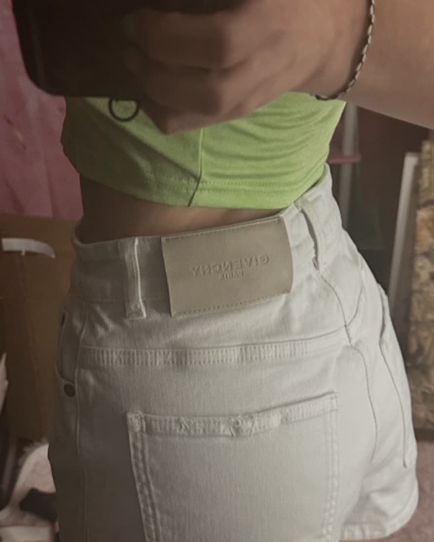 white Givenchy shorts - Image 1