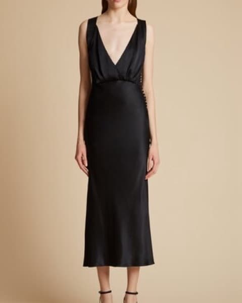 Khaite Milo Silk Satin Dress - Image 3