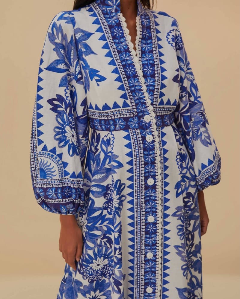 Farm Rio Flora Tapestry Maxi Dress - Image 3