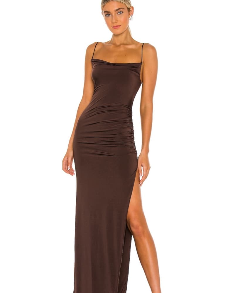 Odessa Gown in Espresso Brown - Image 1