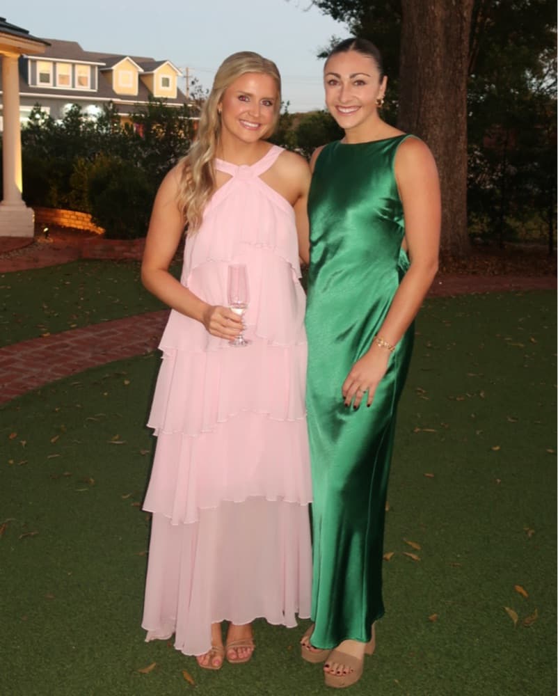 Green Open Back Maxi Dress - Image 1