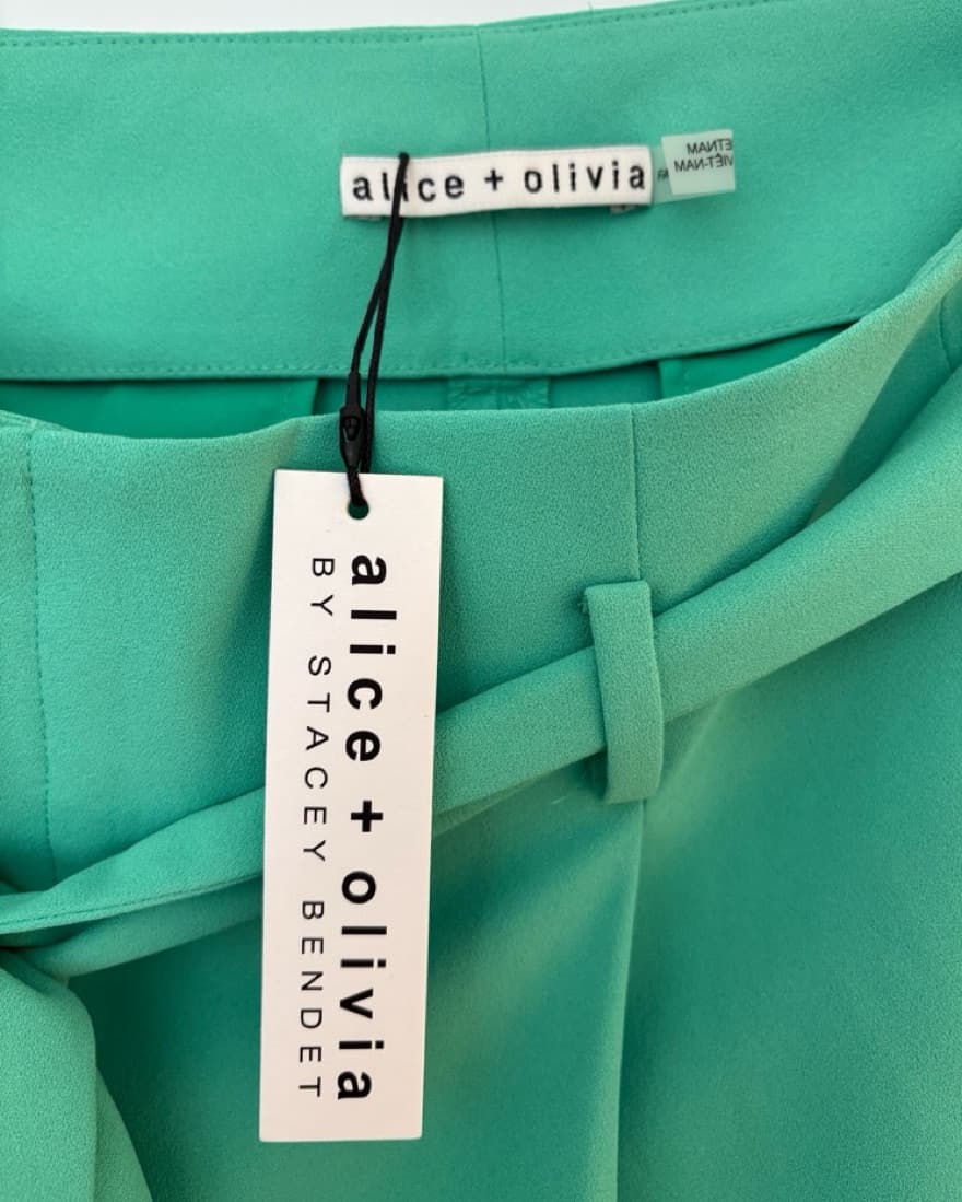 Alice + Olivia Green Shorts - Image 3