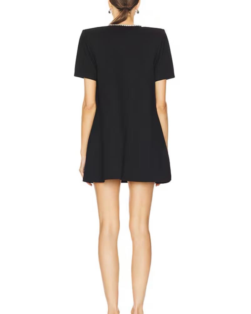 Area Crystal Shift Mini Dress - Image 3
