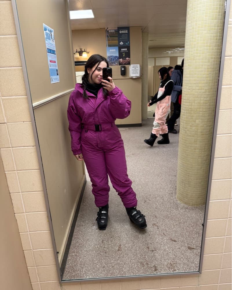 Vintage Berry Ski Suit - Image 3