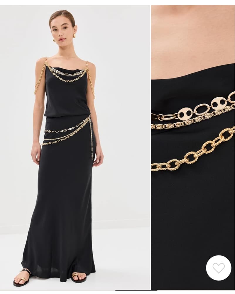 Rabanne Chain Top And Skirt Set  - Image 2
