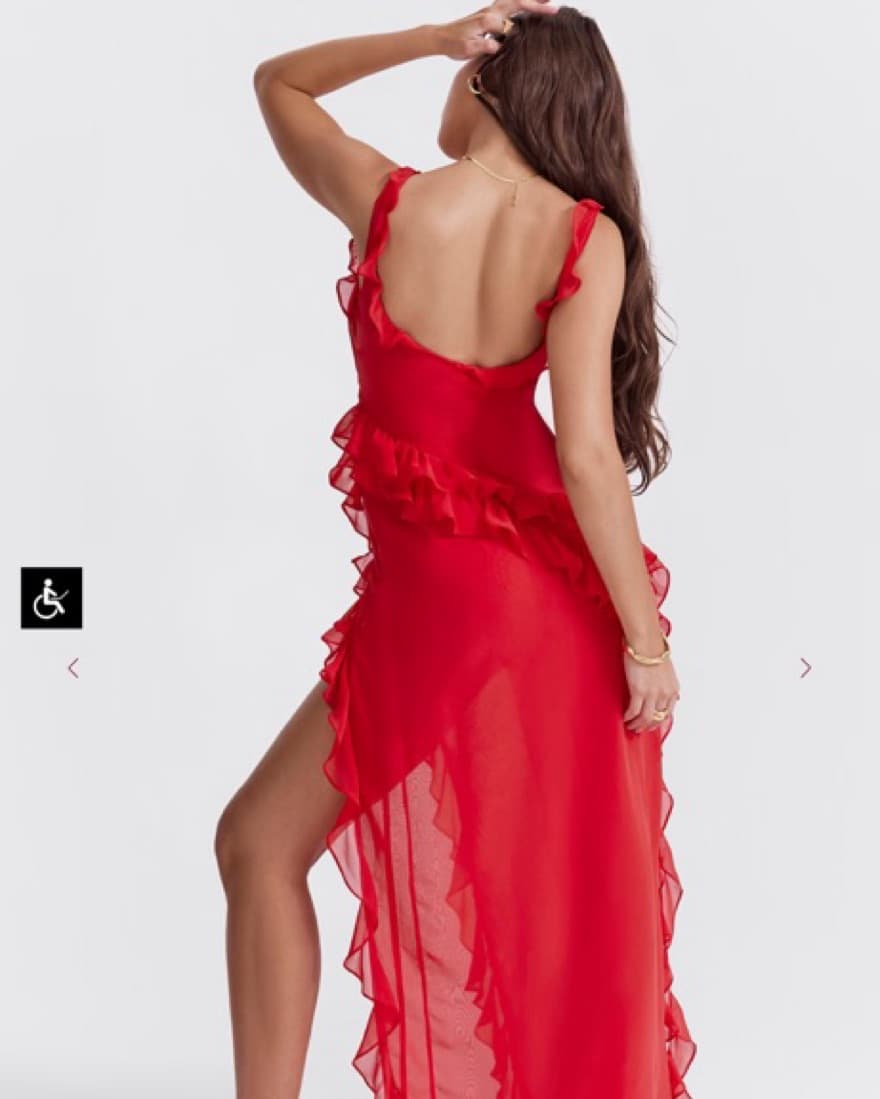 House Of CB Ariela Ruffle Maxi Dress - Image 2