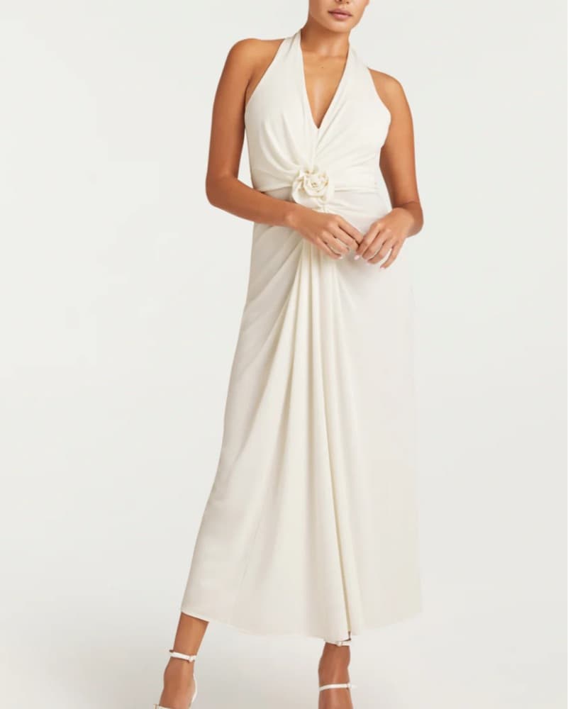 Cinq A Sept White Halter Dress  - Image 1