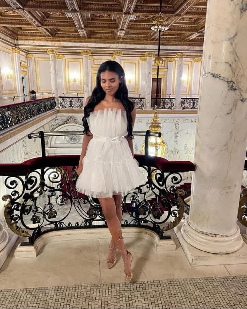 Twyla Couture Blair White Dress - Image 1
