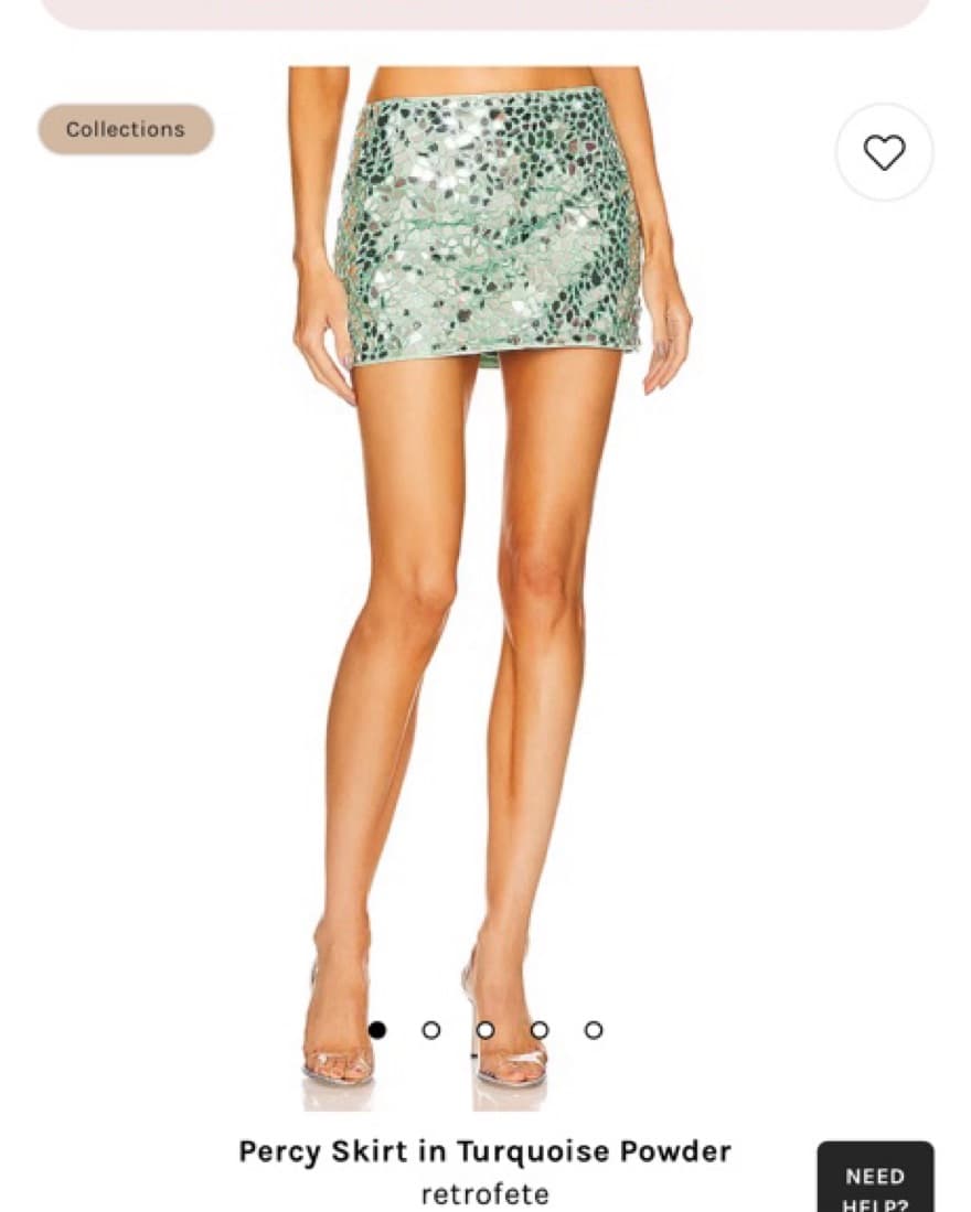Retrofete Sequin Mini Skirt  - Image 2