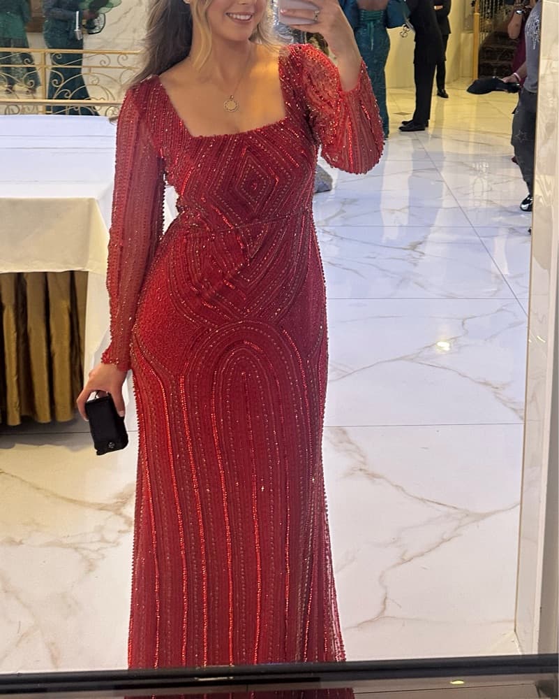 Red Evening Gown - Image 4
