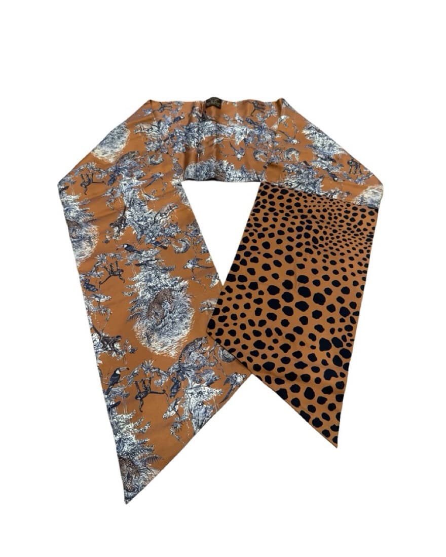 Hermes Gold Maxi Twilly Cut Equateur - Image 1