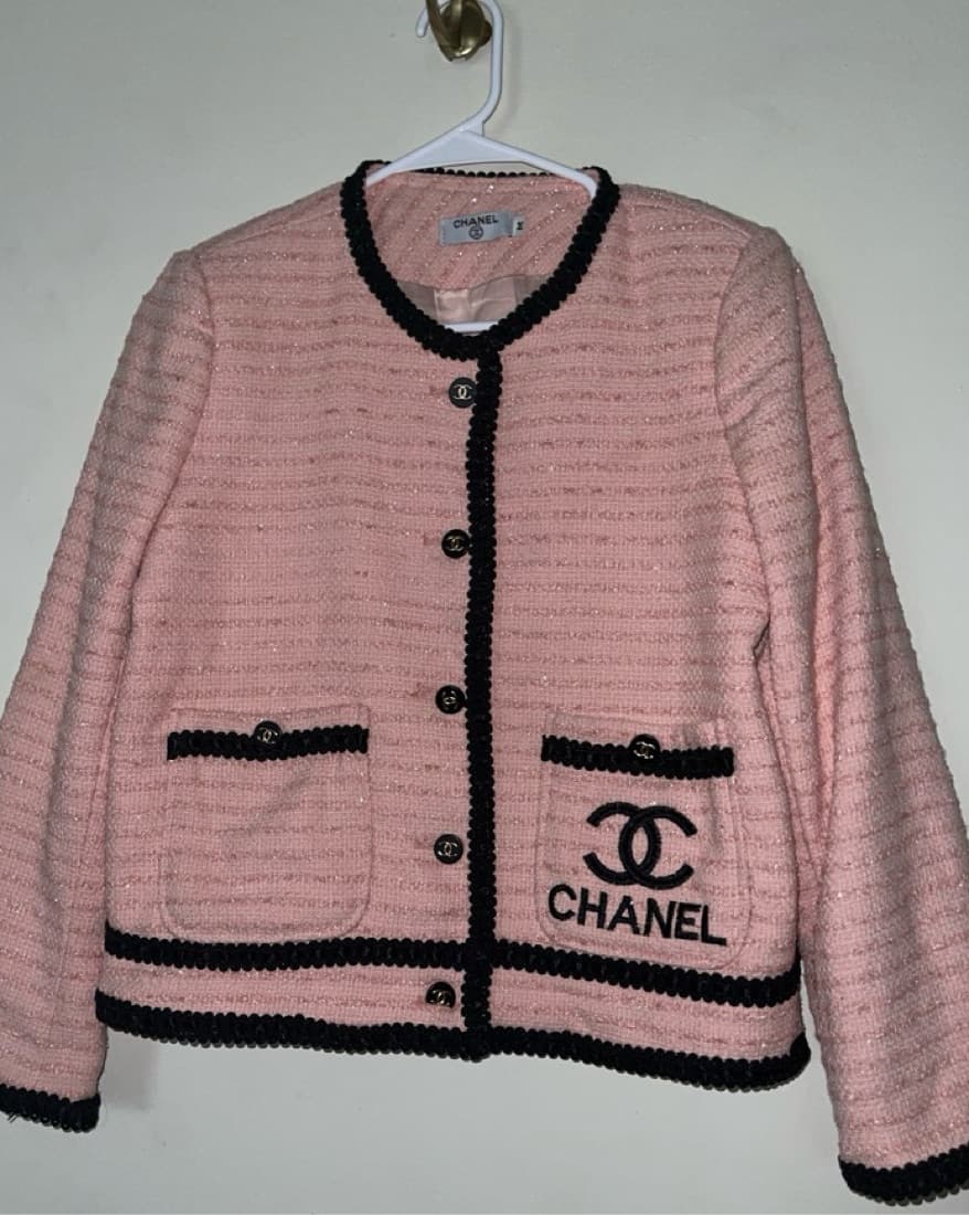 Vintage Chanel tweed embroidered jacket  - Image 1