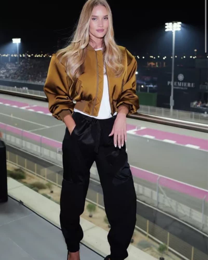Trendy Satin Puff Bomber Jacket - Image 5