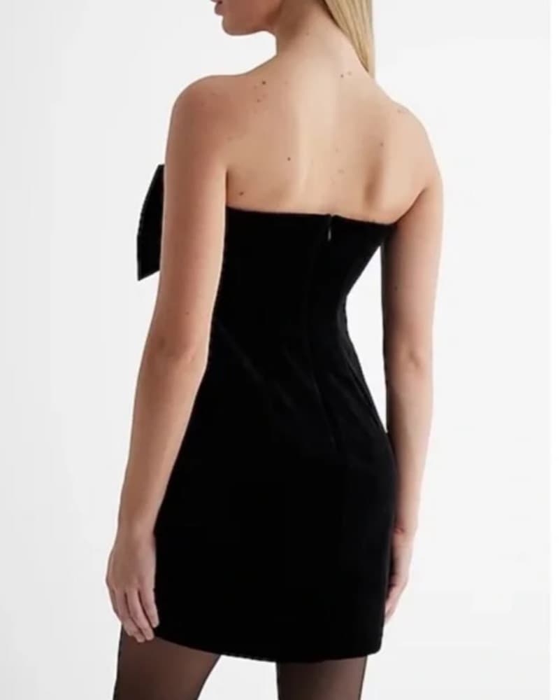 Velvet Mini Dress - Image 3
