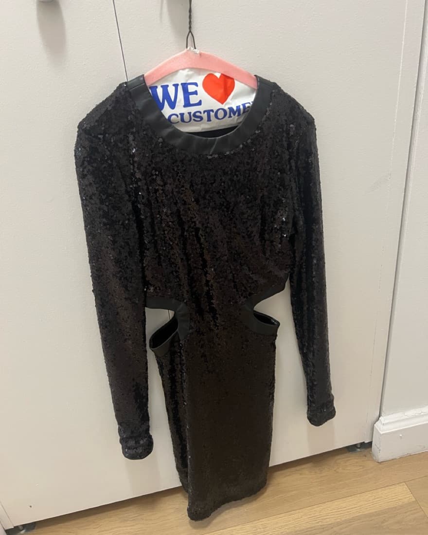 STAUD Long Sleeve Mini Sequin Dress  - Image 3